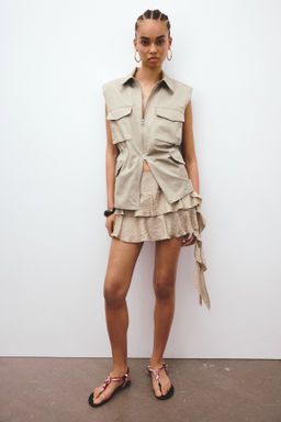 Falda escalonada con panel drapeado - H&m фото 3