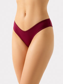 Цена за 2 штуки! Трусы женские бразилиана в бруснично-красном цвете брусника 412541 - Mark formelle фото 2