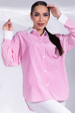 Рубашка Севилья (полоска/розовая)