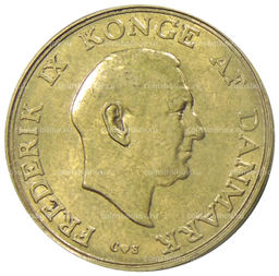 Монета 1 крона 1957 года Дания