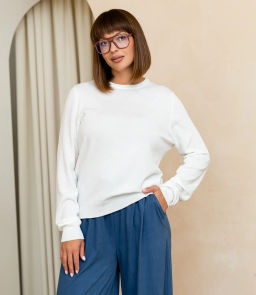 Джемпер #ОКТ125002, белый