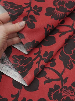 Перкаль Бажена цв.красный, ш.1.5м, хлопок-100%, 120гр/м.кв - Купава фото 4