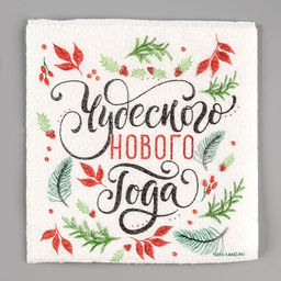 Цена за 3 шт. Салфетки бумажные «Чудесного Нового года», однослойные, 24×24 см, 20 шт.