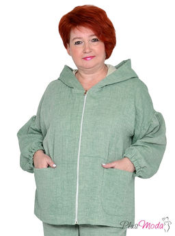 Парка Модель №1550 размеры 44-84 - Plusmoda фото 2