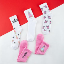 Носки женские новогодние KAFTAN «Сияй» размер 36-40 (23-25 см), набор 5 пар