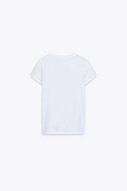WASHED-EFFECT T-SHIRT - Zara фото 6