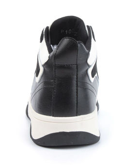 05-P100-1Z BLACK/LT. BEIGE Кроссовки женские зимние (натуральная кожа, шерсть)