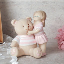 Фигурка Девочка с мишкой 10,5 см / YZ1419703 /уп 36/ - Галеонтрейд фото 2