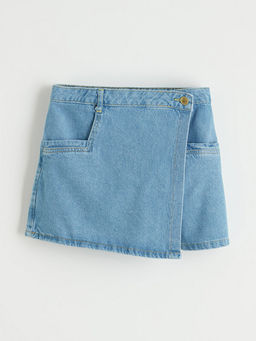 Anvelop Kesim Cepli K?z ?ocuk Jean ?ort Etek