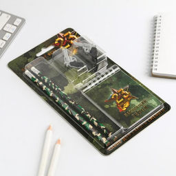 Подарочный набор канцелярский, ластики 2 шт., блокнот, карандаши День настоящих героев. 23 февраля - Artfox фото 2