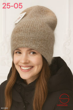 Шапка женская из ангоры - Bruno фото 9