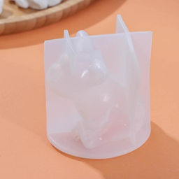Молд Доляна Бульдог, силикон, 8?6?7 см, белый  фото 2
