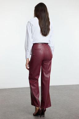 TRENDYOLMILLA Siyah Relaxed/Rahat Straight/Boru Paca Dikis Detayl? Pantolon TWOAW25PL00068 фото 12