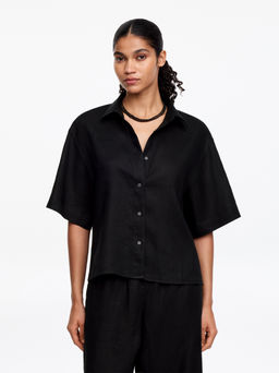 Camisa de lino holgada - H&m фото 3