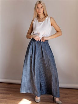 юбка-брюки  лен 50%, хлопок 50% - Волтри фото 7