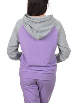 NOE103 VIOLET/GRAY Костюм спортивный женский (хлопок 90%, полиэстер 10%) - Fashion фото 7