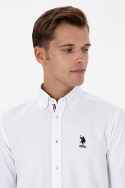 Erkek Beyaz Uzun Kollu G_mlek Sepette S_rpriz _ndirim - U.s. polo assn фото 9