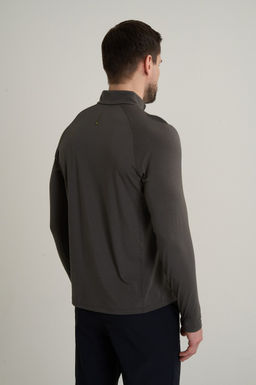 Лонгслив half-zip Коричневый ANTA RUNNING LS Tee  фото 5