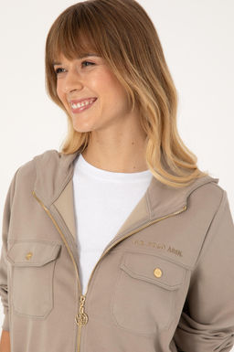 Kad_n Koyu Bej Sweatshirt - U.s. polo assn фото 2