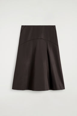 FALDA MIDI DE ALGOD?N BORDADA