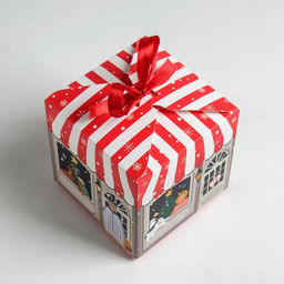 Цена за 3 шт. Коробка подарочная новогодняя складная Волшебного Нового года, 12?12?12 см