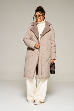 Пальто Beautiful Free 8024 капучино