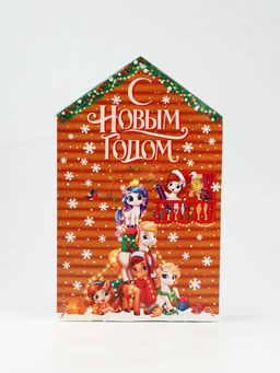 Адвент-календарь новогодний на 12 дней, сладкий подарок Новогодние лошадки