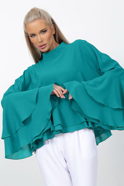Туника Бабочка (бирюзовый) - Эльза фото 5
