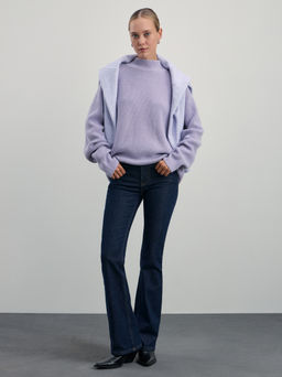 Джемпер оверсайз с воротником стойкой / Zarina  фото 2