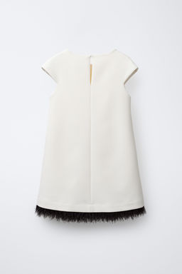 DRESS WITH DETACHABLE FEATHERS - Zara фото 3
