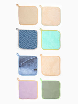 Цена за 5 шт. Прихватка 18×18 см, бязь 140 г/м², 100% хлопок, МИКС