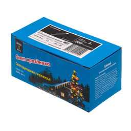 ULD-S0300-200/DTA WHITE IP20 FIRECRACKER Гирлянда светодиодная с контроллером Фейерверк, 3м. 200 светодиодов. Белый свет. Провод прозрачный. ТМ Uniel