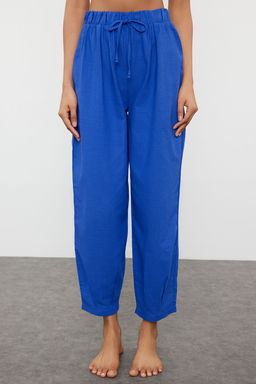 TRENDYOLMILLA Ekru Dokuma %100 Pamuklu Plaj Pantolon TBESS23PL00015  фото 3