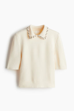 Top de punto con cuello decorativo - H&m фото 5