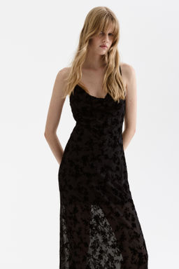 Vestido de tirantes con estampado afelpado - H&m фото 3
