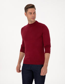 Vi_ne Slim Fit _eyrek Yaka Basic Triko Kazak - Pierre cardin фото 3
