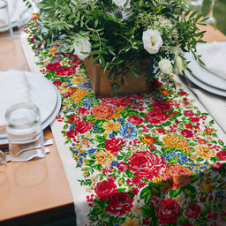 Дорожка столовая, сервировочная 50х180см Паулина, хлопок Премиум 236г/м2, упаковка классическая 28х41см, Домашняя мода (Россия)