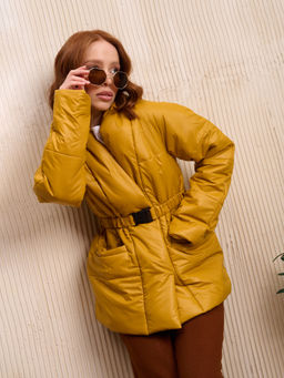 Куртка женская "Кимоно" горчица