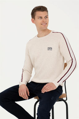 Мужской свитер из каменного меланжа - U.s. polo assn фото 3