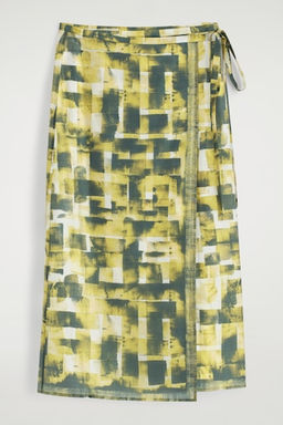 FALDA CRUZADA MIDI ESTAMPADA