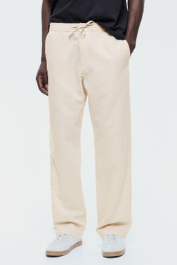 Pantal?n en mezcla de lino Regular Fit - H&m фото 10