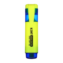 Цена за 4 шт. Маркер-текстовыделитель Calligrata, скошенный наконечник, узел 5 мм, жёлтый