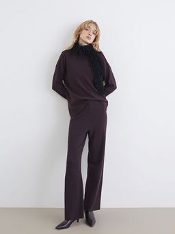 Beli Lastikli Geni? Pa?a Kad?n Triko Pantolon