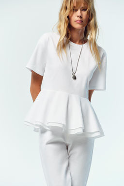 PEPLUM T-SHIRT - Zara фото 2