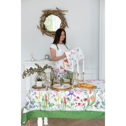 Скатерть Этель Луговые цветы 180х150 см, 100 % хлопок, саржа 190 гр/м2  фото 10