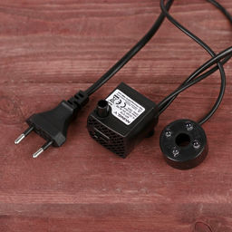 Фонтан "Слоны с монетками в чаше" 20х13 см (с подсветкой)