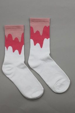 Носки р.35-40 Flow paints Красно-белые - Krumpy фото 4