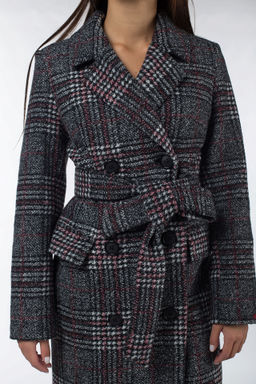 Пальто женское демисезонное (пояс) - El podio фото 5