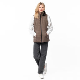 RODOS Жилет женский демисезон М-235/1 Какао