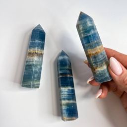 Кристалл из голубого карибского Кальцита - Радуга самоцветов фото 2